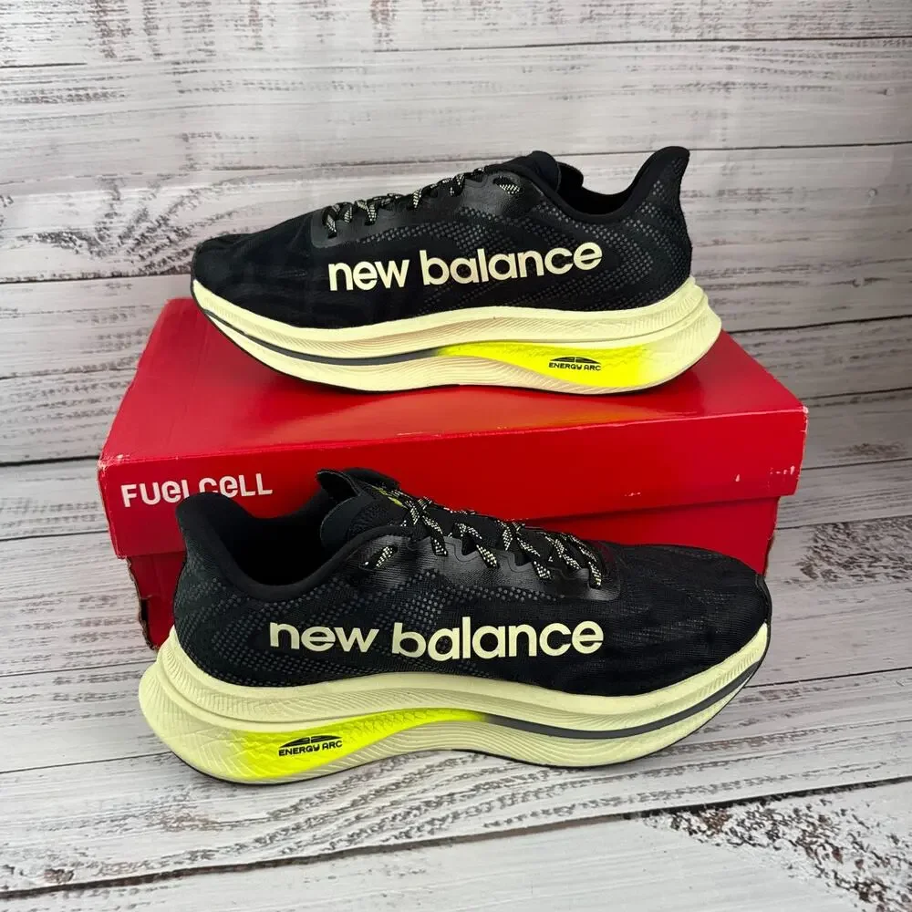 New Balance FuelCell SuperComp Trainer v2 Mens 11.5 2E Running Black Green